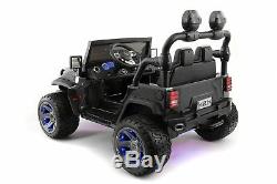 12V 2 Seater KIDS RIDE ON TRUCK SUV CAR JEEP 2 Powerful Motor, Rubber Tire+Remote