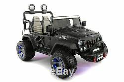 12V 2 Seater KIDS RIDE ON TRUCK SUV CAR JEEP 2 Powerful Motor, Rubber Tire+Remote