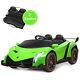 12v 2-seater Licensed Lamborghini Kids Ride On Car With Rc & Swing Function Green