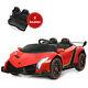 12v 2-seater Licensed Lamborghini Kids Ride On Car With Rc & Swing Function Red