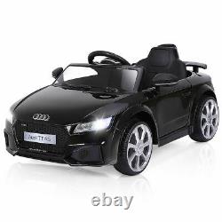 12V Audi TT RS Electric Kids Ride On Car Licensed Remote Control MP3 Black