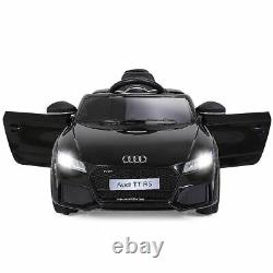 12V Audi TT RS Electric Kids Ride On Car Licensed Remote Control MP3 Black