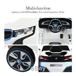 12V BMW I8 Power Electric Battery Kids Ride on Car 4 Speed with RC MP3 FM White