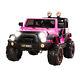 12v Battery Kids Ride On Cars Electric Power Remote Control 2 Speed Jeep Pink