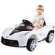 12v Battery Powered Kids Ride On Car Rc Remote Control With Led Lights Music White