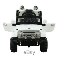 12V Battery Powered Kids Ride On Cars Electric Jeep Truck Remote Control