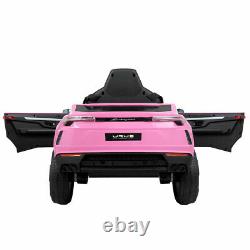 12V Battery Powered Lamborghini Electric Kids Ride On Car Remote Control Pink