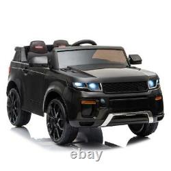 12V Black Kids Ride on Car Truck Toys Electric 3 Speeds MP3 LED withRemote Control