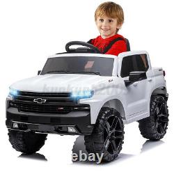 12V Chevrolet Electric Ride On Car Truck Safety Toy Music LED WithRemote Xmas Gift