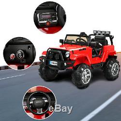 12V Electric Battery Kids Ride on Car Toys Truck LED MP3 With Remote Control Red
