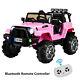 12v Electric Battery Kids Ride On Car Truck Jeep Led Mp3 With Remote Control Pink