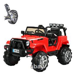 12V Electric Battery Kids Ride on Car Truck Jeep LED MP3 with Remote Control Red