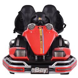 12V Electric Go Kart Kids Ride On Toy Car 3 Seater Battery Powered Music Horn
