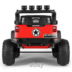 12V Electric Jeep Kids Ride on Truck Car Toy Auto Return Spring Suspension RedRC