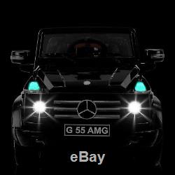 12V Electric Kids Mercedes Benz G55 Ride On Toy Car Baked Varnish 4 Speed with MP3