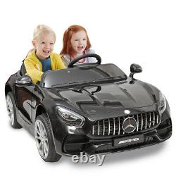 12V Electric Kids Ride On Car Mercedes Benz Licensed MP3 RC Remote Control Black