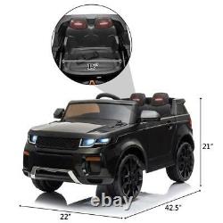 12V Electric Kids Ride On Car Truck Toy withRemote Control for 3 to 8 Years Black
