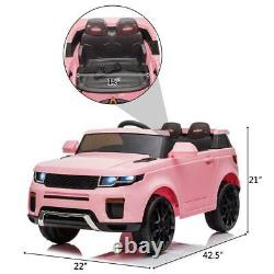 12V Electric Kids Ride On Car Truck Toy withRemote Control for 3 to 8 Years Pink