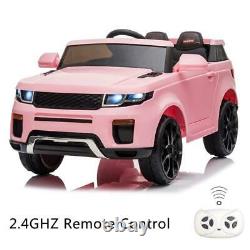 12V Electric Kids Ride On Car Truck Toy withRemote Control for 3 to 8 Years Pink
