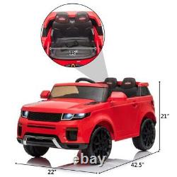 12V Electric Kids Ride On Car Truck Toy withRemote Control for 3 to 8 Years Red