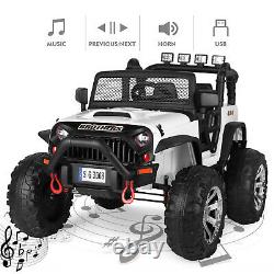12V Electric Kids Ride On Car Trucks With Remote Control Powered LED Lights MP3