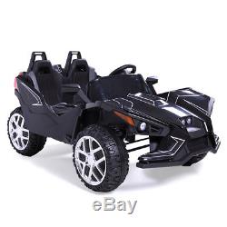 12V Electric Kids Ride On Racing Car Battery powered with MP3 Remote Control Black
