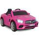 12v Electric Kids Ride On Toy Cars Benz Sl500 6 Speeds With Remote Control Pink