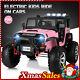 12v Electric Kids Ride On Car Remote Control Large Truck Battery Led Music Pink