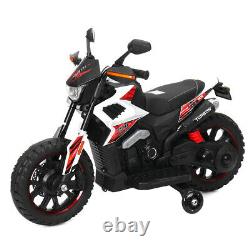 12V Electric Motorcycle Kids Ride On Dirt Bike Car Toy Power Wheels Car Gift