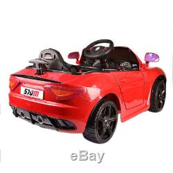 12V Electric Ride On Car Kids Jeep Power Toy 3 Speed Remote Control MP3 Red