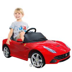 12V Ferrari F12 Licensed Kids Ride On Car RC Electric MP3 Remote Control Red New