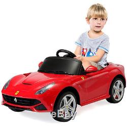12V Ferrari F12 Licensed Kids Ride On Car RC Electric MP3 Remote Control Red New