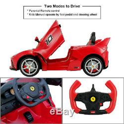 12V Ferrari FXX K Electric Kids Ride On Toy Car withLeather Seat Stickers Gift RED