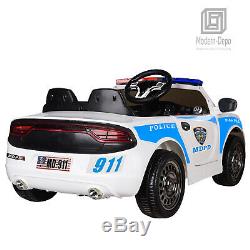 12V Highway Patrol Police Ride On Car Toys for Kids with 2.4G Remote Control