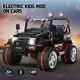 12v Jeep Electric Ride-on Car For Children Parent Control Battery Powered Black