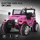 12v Jeep Electric Ride-on Car For Children Withparent Control Battery Powered Pink