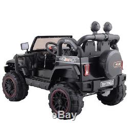 12V Jeep style Kids Ride on Battery Powered Electric Car WithRemote Control Black