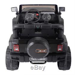 12V Jeep style Kids Ride on Battery Powered Electric Car WithRemote Control Black