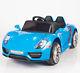 12v Kids Battery Operated Ride On Car With Rc Remote Control Doors Mp3 Tunes Blue