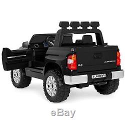 12V Kids Battery Powered Remote Control Toyota Tundra Ride On Truck Black