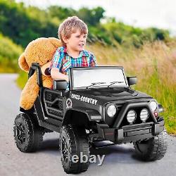 12V Kids Car Power Wheels Ride-on Truck Vehicle withRemote Control LED Light Gifts