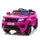 12v Kids Electric Police Car Ride On Car Suv Truck Toys With Remote Control Pink