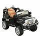 12v Kids Electric Ride On Toy Truck Jeep Car Withremote Control 2 Speeds Lights Bk