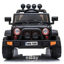 12V Kids Electric Ride on Car Battery Powered Wheels with Remote Control MP3 Black