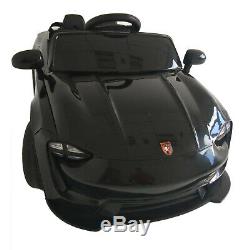 12V Kids Electric Toys Ride on Car Battery Suspension 3 Speed With RC Music Black