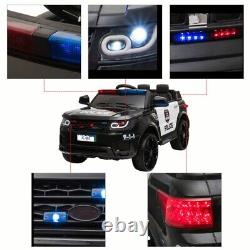 12V Kids Police Ride Electric Toy Cars 2.4G Remote LED Flashing Light Music Horn