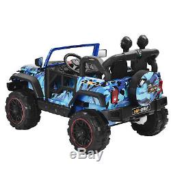 12V Kids Powered Ride on Toys Car Remote Control Electric Wheel Jeep 3 Speeds