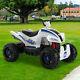 12v Kids Ride On Atv Car Quad Electric 4 Wheeler Toy With Led Headlights 2 Speed