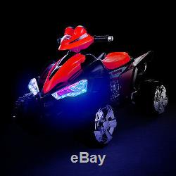 12V Kids Ride On ATV Car Quad Electric Toy 4 Wheeler With LED Headlights
