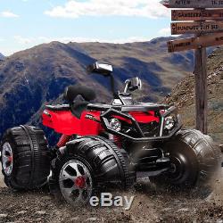 12V Kids Ride On ATV Quad Electric Toy Car Battery Powered High/Low Speed MP3
